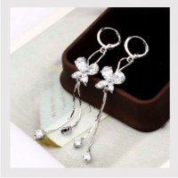 brincos pratea dos a ouro branco